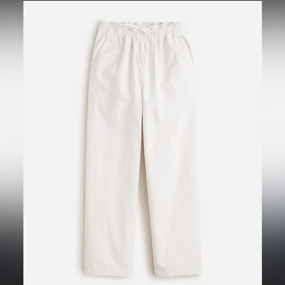 J.Crew NWT drawstring pants in cotton/ linen blend (season 24) - Picture 1 of 13